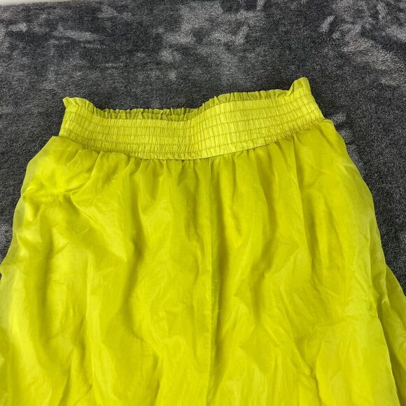 Free People Movement Parachute Balloon Lined Pants Pull On Neon Green S/M *Read - Picture 2 of 15
